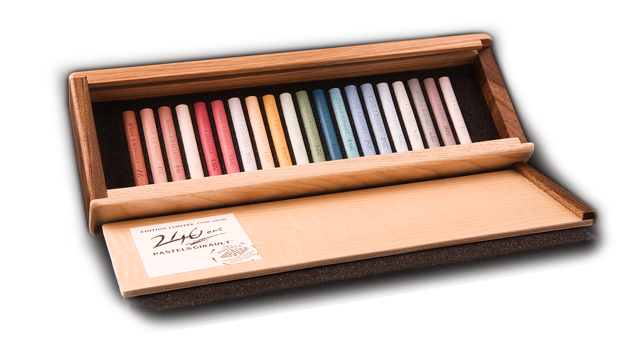 Exquisite wooden box, numbered limited edition - Pastels Girault