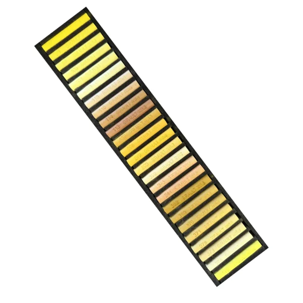 étuis cartonnée 25 jaune