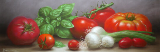 Tomates et basilic 2 — 53x28 