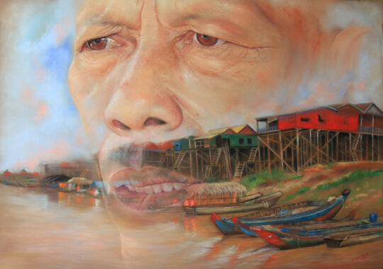 Regard Cambodgien — 70x100 cm