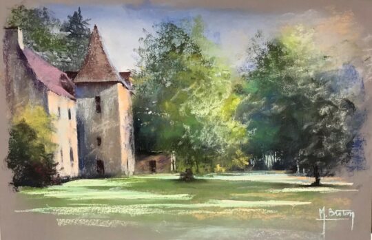 La Tour carrée de Dordogne — 50x35 cm