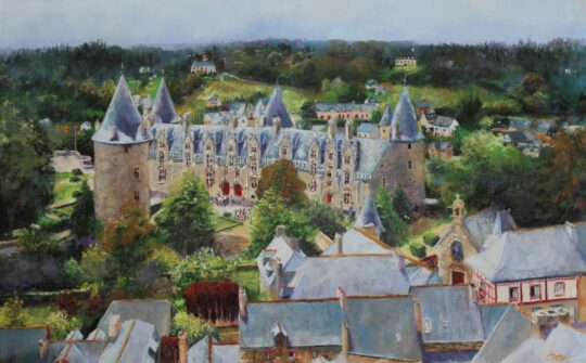 Château de Josselin depuis Notre Dame du Roncier — 70x50 cm
