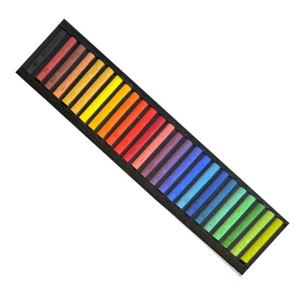 Etui cartonné de 25 pastels, composition "vif"